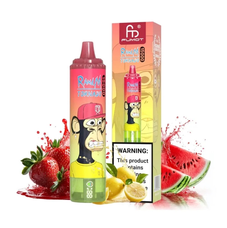 RandM Tornado 15000 Puffs - Limonade de past&egrave;que aux fraises : Une explosion de saveurs pour une exp&eacute;rience de vape inoubliable en France 2025