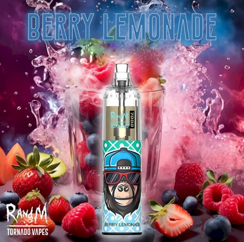 Randm Tornado 7000 - Limonade aux Baies｜Vapes Jetables : L&rsquo;&Eacute;l&eacute;gance Fran&ccedil;aise R&eacute;invent&eacute;e