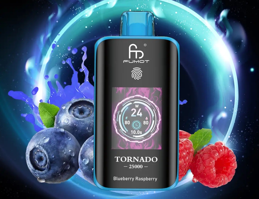 Randm Fumot Tornado 25000 - framboise aux myrtilles : Une r&eacute;volution savoureuse dans le vapotage en France