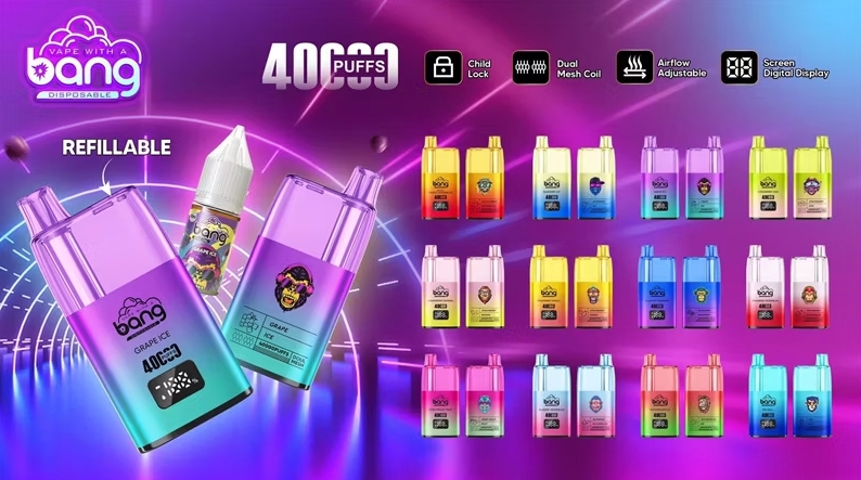 BangBox 40000 Bouff&eacute;es Rechargeable Vape - glace &agrave; past&egrave;que : Une Explosion de Fra&icirc;cheur et de Style