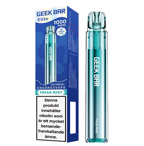 L'&Eacute;l&eacute;gance Glac&eacute;e : Plong&eacute;e dans le Geek Bar Elite 1000 Puffs - Menthe Fra&icirc;che