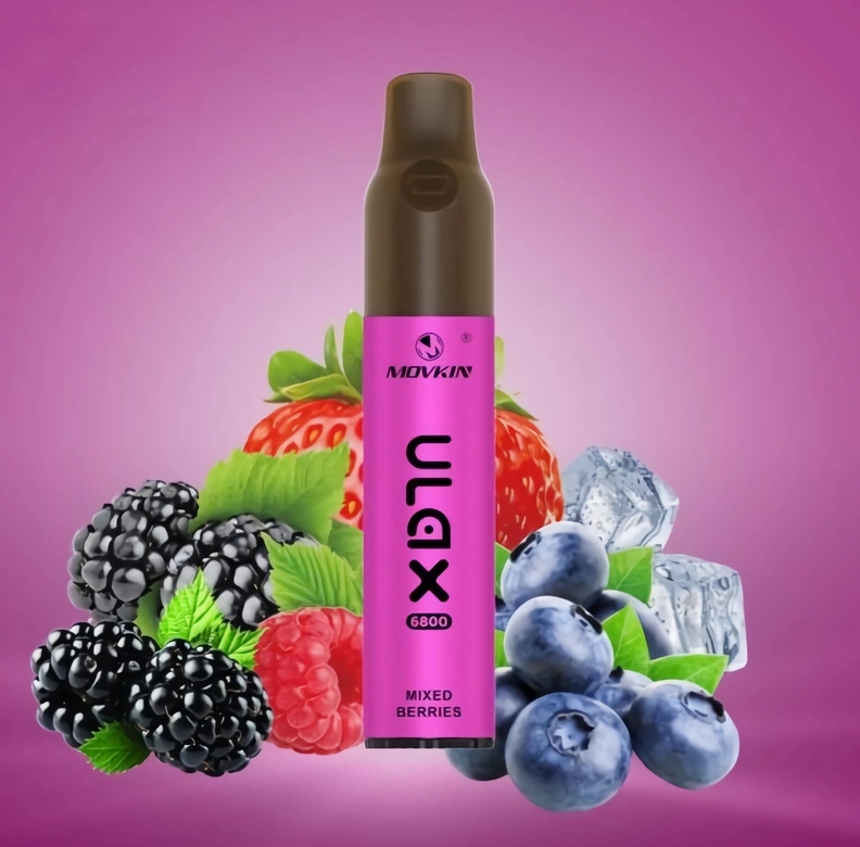 RandM Movkin Ulax 6800 Vape - Baies m&eacute;lang&eacute;es : L'&Eacute;l&eacute;gance Fruit&eacute;e au C&oelig;ur des Alpes