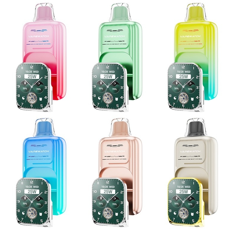 JNR VapeWatch 30000 Puffs Vape - glace &agrave; la fraise : Une exp&eacute;rience connect&eacute;e et gourmande pour les vapoteurs belges exigeants