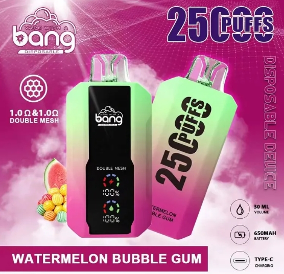 Bang 25000 Puffs : L'Explosion Fruitée de Bubble-gum à la Pastèque qui Envoûte l'Hexagone
