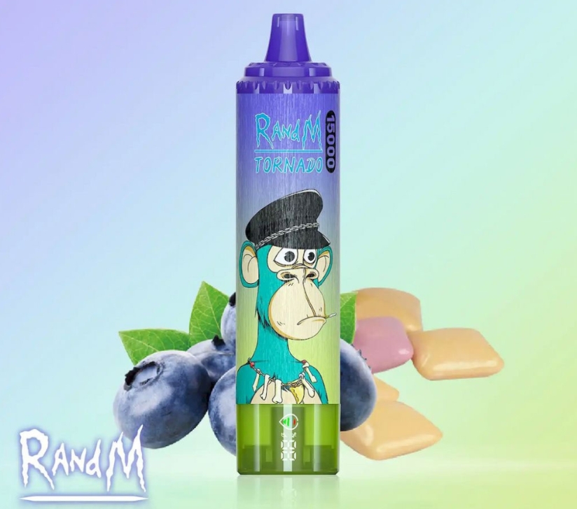 L'Élégance de l'Endurance : Plongée dans le RandM Tornado 15000 Puffs Vape - Bulleuse aux Myrtilles