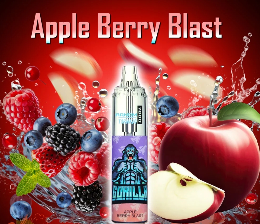 Le RandM Tornado 7000 Puffs : Une Explosion de Pommes et de Baies pour Électriser le Vapotage Français
