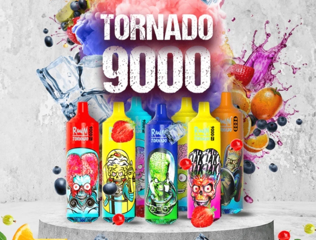 L'Ouragan de Saveurs : Plongée dans le RandM Tornado 9000 Puffs - Cannneberge de Cerise aux Myrtilles