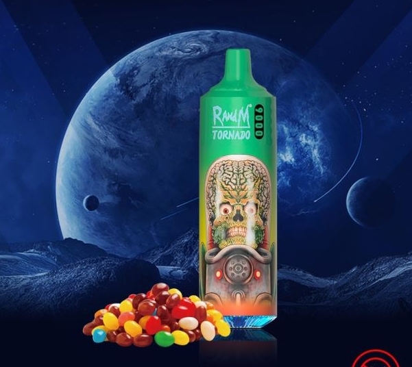 L’Élégance Ludique : Plongée dans le Randm Tornado 9000 Puffs - Bonbons Arc-en-Ciel