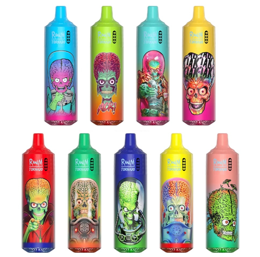 L’Élégance Ludique : Plongée dans le Randm Tornado 9000 Puffs - Bonbons Arc-en-Ciel