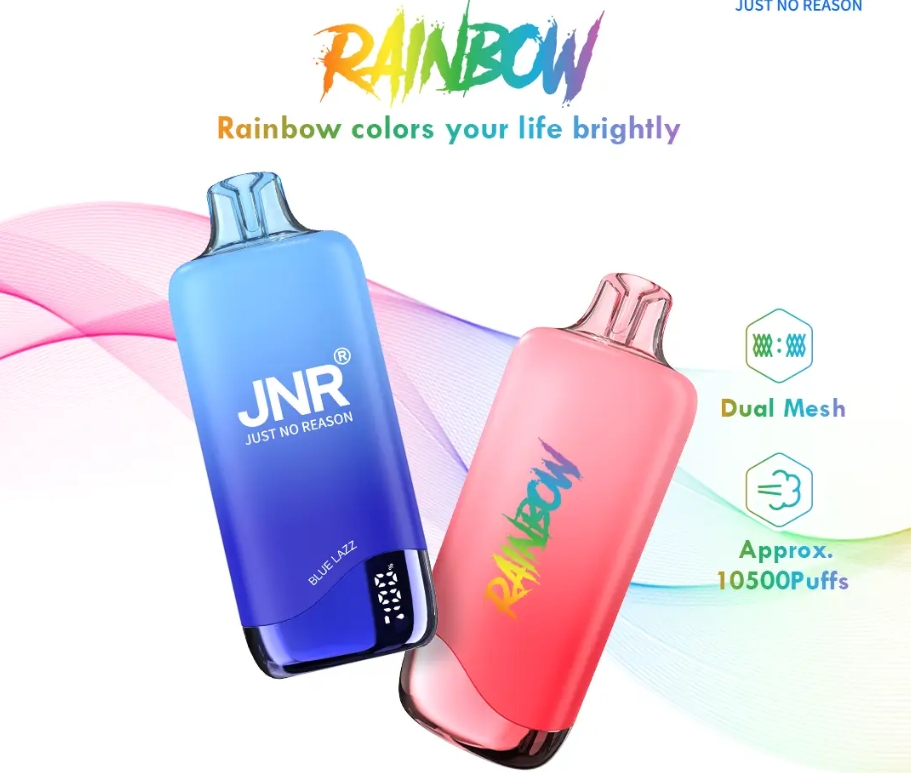 Le Jnr Rainbow 10K Puffs - Glace aux Myrtilles : Votre Évasion Fraîcheur Ultime en Belgique