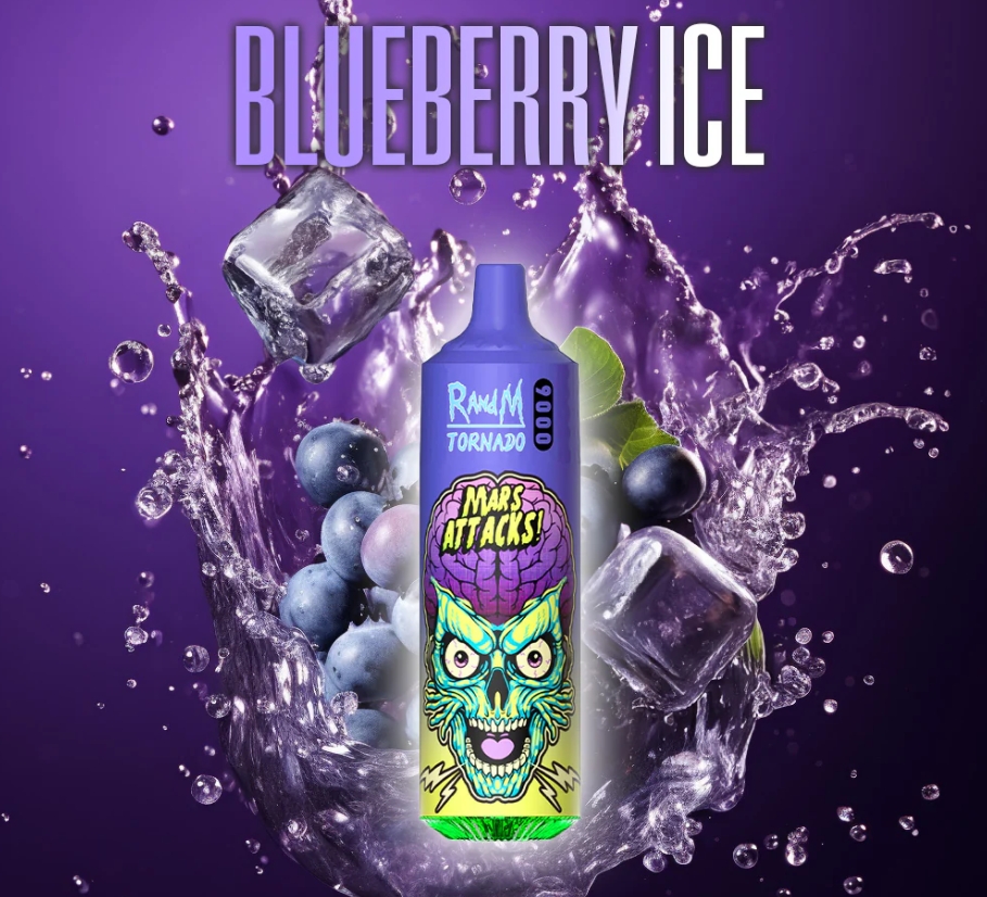 RandM Tornado 9000 Puffs - Glace aux Myrtilles : La Fraîcheur Puissante qui Conquiert la France