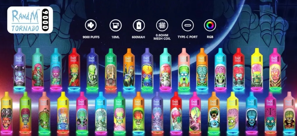 RandM Tornado 9000 Puffs - Glace aux Myrtilles : La Fraîcheur Puissante qui Conquiert la France